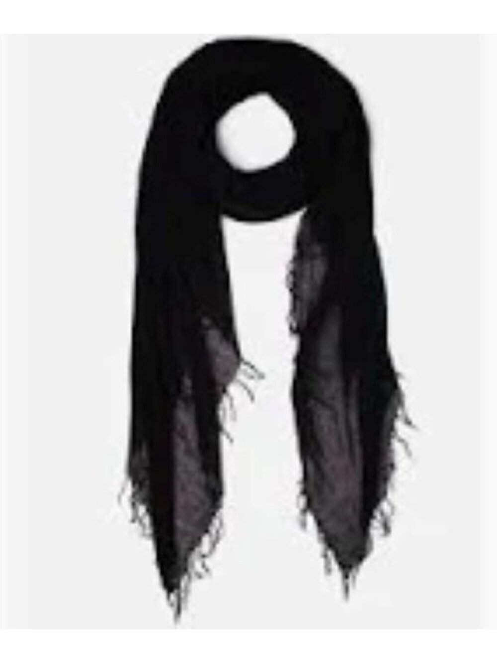 Chan Luu Soft Cashmere and Silk Scarf Wrap in Solid CLASSIC BLACK BRH-SC-140